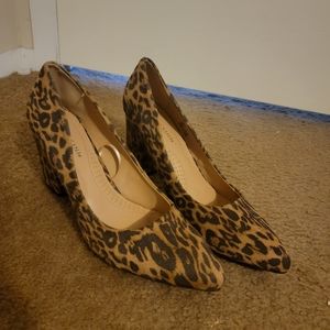 Cheetah Thick Heel